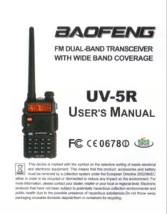 Baofeng UV-5R Users Manual