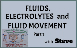 Fluids, Electrolytes and Fluid Movement Pt 1
