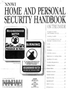 Neighborhood Watch Institute’s Home and Personal Security Handbook