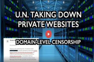 U.N. Taking Down Private Websites - Domain Level Censorship