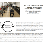 Covid-19 the Plandemic and Mass Psychosis